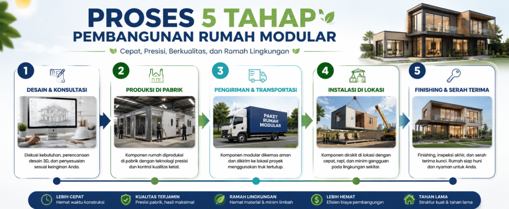 tahap pembangunan rumah modular