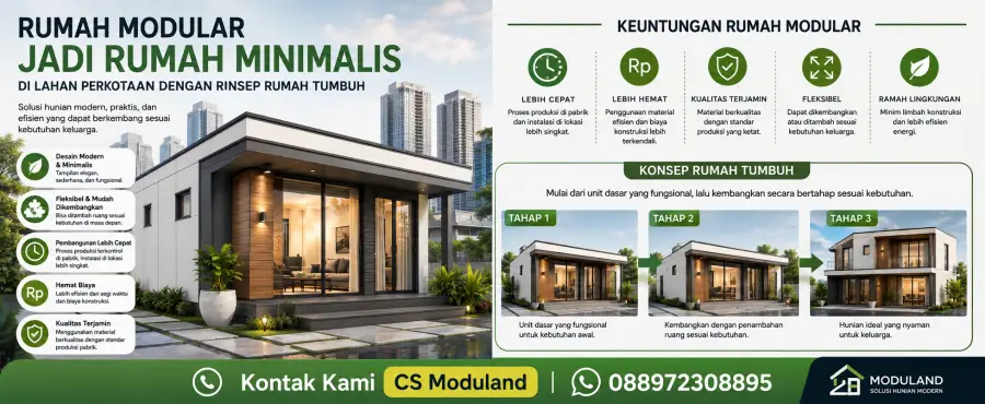 Tren Rumah Modular Minimalis: Solusi Praktis untuk Lahan Terbatas di Perkotaan